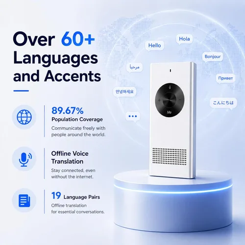 Vista 7 de Enence Dispositivo traductor de idiomas PRO, traducción de voz en tiempo