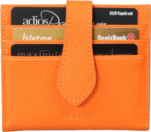 Vista 29 de Grande -3803 Cartera unisex, Azul (Iced Blue), Cartera delgada de cuero con cierre a presión pequeño