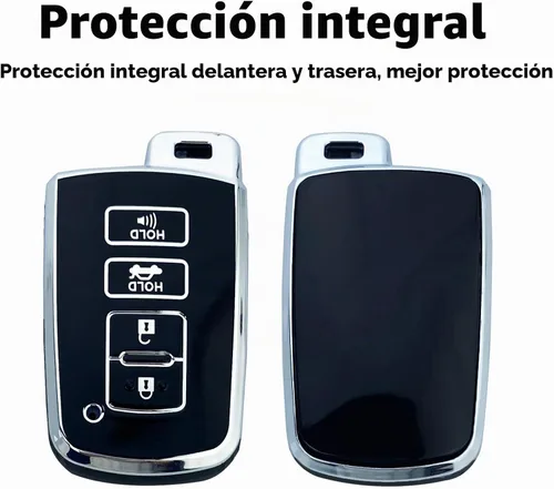 Vista 3 de Funda para llavero compatible con Toyota Highlander Camry RAV4, Corolla Avalon, Tacoma, Tundra 4Runner Sequoia, accesorios, protector de carcasa