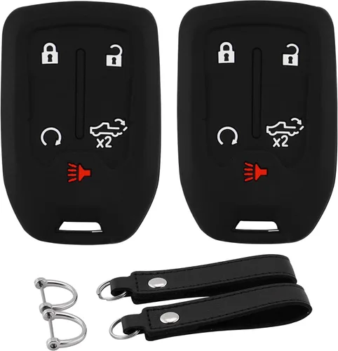 Vista 22 de Funda para Llavero de Silicona para Auto Compatible con Ford F150 Explorer Mustang Edge, para Lincoln MKZ MKX MKC con 5 Botones, Protector Completo