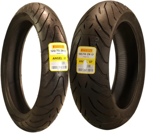 Vista 11 de Pirelli Angel ST 120/70ZR17 (58W) Neumático Delantero para Motocicleta – Neumático Deportivo de Alto Rendimiento para Mayor Agarre, Durabilidad