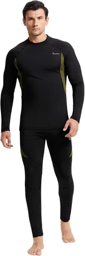 Vista 9 de romision 2 Pack Thermal Underwear for Men Long Johns Fleece Lined Hunting Gear Bottom Top Set Base Layer Cold Weather XS-4XL