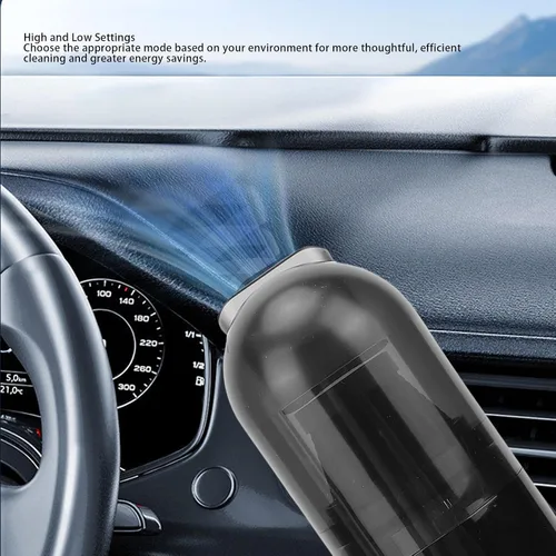 Vista 4 de Mini aspiradora inalámbrica aspirador de aire 120 W 9000 PA pantalla digital USB recargable portátil aspiradora de coche para oficina en casa
