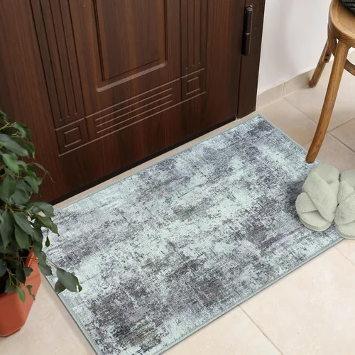 Vista 66 de GLN Rugs Bohemian - Troy - Alfombra de felpilla lavable a máquina, bohemio, lavable, antideslizante, alfombra de área de felpilla de pelo bajo