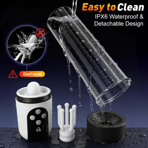 Vista 7 de FONDJOY Bomba de pene masculina Desmontable Glande Trainer Juguetes