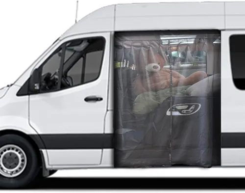 Vista 6 de Red magnética para puerta de furgoneta, compatible con Mercedes Sprinter, Ford Transit (grande: 83 x 59 pulgadas)