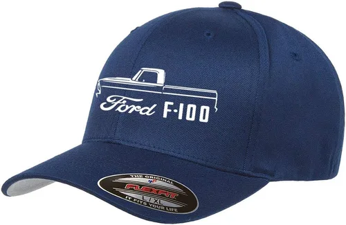 Vista 2 de 1967-1972 Ford F100 F-100 Pickup Truck Diseño Clásico de Contorno Flexfit sombrero Gorra