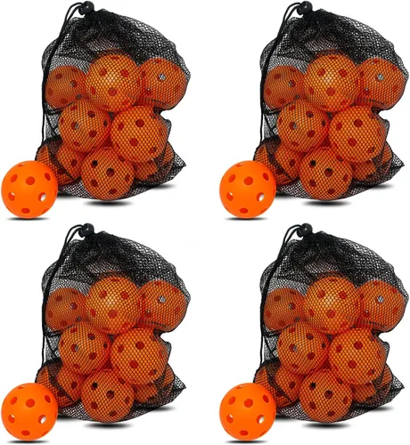 Vista 18 de 6 -Pack Pickleball Balls, 26 Holes Outdoor Pickleballs, High Elasticity & Durable Pickle Balls for All Style Pickleball Paddles Indoor Pickleballs