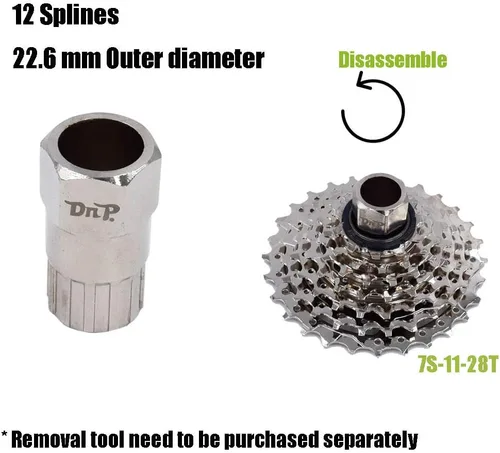 Vista 4 de DRIFT MANIAC Rueda libre de 7 velocidades para E-Bike 11-28T/11-34T Tornillo en rueda libre