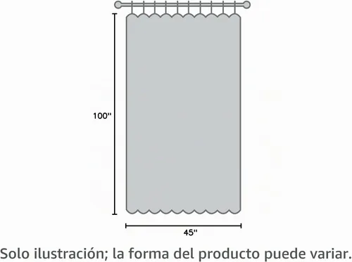 Vista 8 de Beauoop Cortinas 100% Opacas de 45 Pulgadas de Largo, 2 Paneles para Dormitorio, Sala de Estar, Gris Aqua Marroquí Geométrico, Oscurecimiento