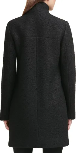Vista 4 de Kenneth Cole Women's Button 34 Length Boucle Wool Peacoat