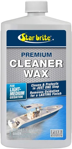 Vista 7 de STAR BRITE Cera limpiadora de un solo paso con protección UV, elimina la tiza y la oxidación de fibra de vidrio, metales y superficies pintadas