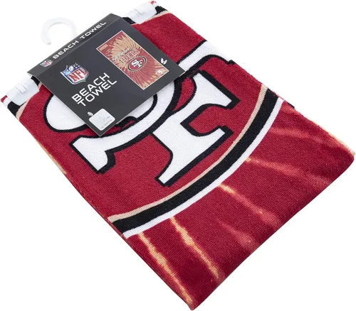 Vista 3 de Northwest NFL San Francisco 49ers - Toalla de playa unisex para adultos, 30 x 60 pulgadas, psicodélico