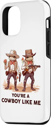 Vista 2 de Funda para iPhone 14 You're A Cowboy Like Me Cowboy Frog Funny para niños pequeños