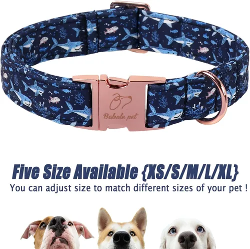 Vista 225 de Collar para perros del 4 de julio, collares patrióticos azules para cachorros y perros pequeños, ligero y ajustable 1776 collares para cachorros