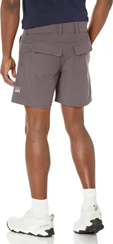 Vista 2 de HUK Pantalones cortos de pesca Next Level de 7 pulgadas para hombre, de secado rápido, con protección solar UPF 30+