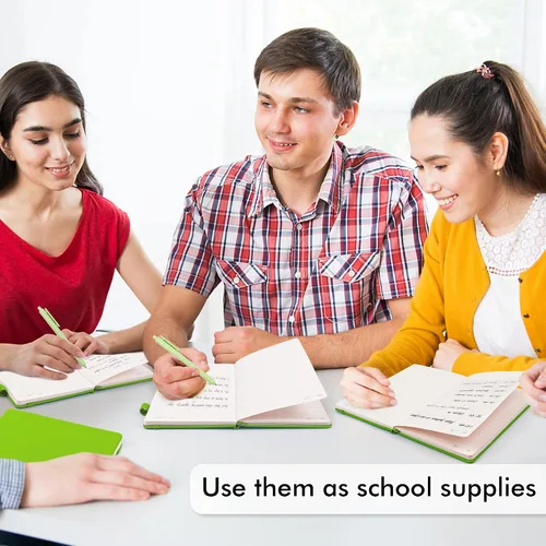 Vista 5 de feela Paquete de 24 cuadernos a granel para el trabajo, cuadernos de negocios de tapa dura con soporte para bolígrafo, para estudiantes y mujeres