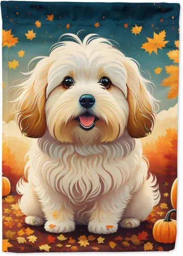 Vista 70 de Caroline's Treasures DAC1001GF Affenpinscher - Bandera decorativa para jardín de otoño, decoración para patio exterior, patio, parterres