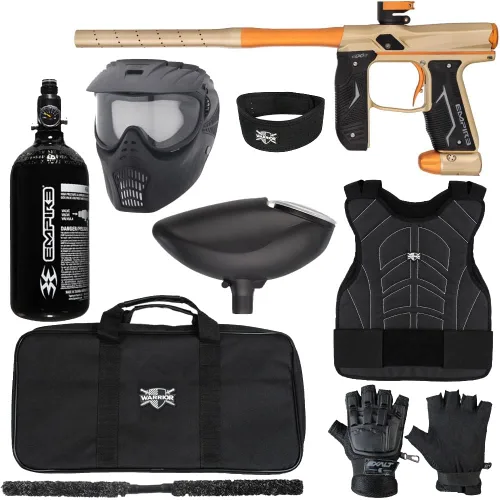 Vista 13 de Action Village Empire Axe 2.0 Level 1 Kit de pistola de paintball protector