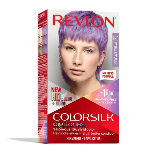 Vista 13 de Revlon ColorSilk Digitones - Tinte permanente para el cabello con queratina, azul plateado 91D, 1 unidad