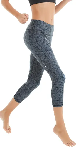 Vista 4 de COOLOMG Leggings de yoga para mujer, mallas para correr, leggings de tiro bajo, para entrenamiento, gimnasio, con bolsillos ocultos