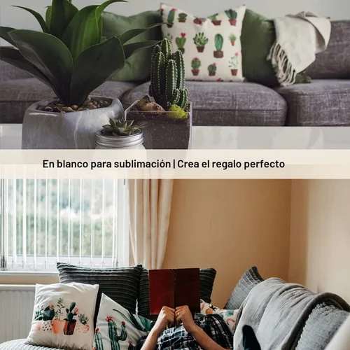Vista 6 de Fundas de almohada de sublimación en blanco de 16 x 16 pulgadas, fundas de almohada beige a granel para vinilo de transferencia de calor, juego de 6