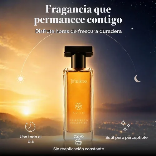 Vista 4 de Timeless by Avon Cologne Spray 1.7 oz Mujeres Cologne for Women & Men — Long-Lasting Floral Perfume with Bergamot, Jasmine & Patchouli — Clean