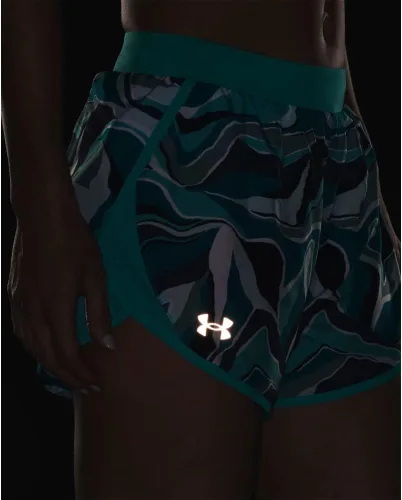 Vista 7 de Under Armour Fly By 2.0 - Pantalones cortos estampados de correr para mujer