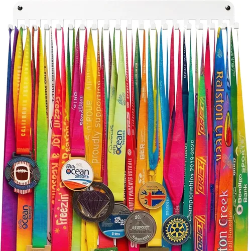 Vista 32 de Medal Hanger Display Rack-Wall Mount Steel for 63+ Medals Easy to Install