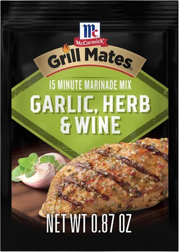 Vista 26 de McCormick Grill Mates Mezcla de marinada de ajo, hierbas y vino, 0.87 oz