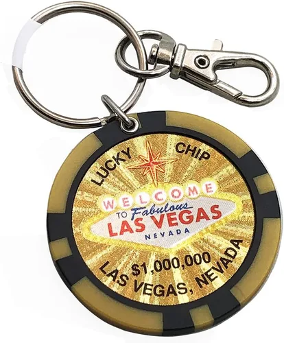 Vista 6 de Llavero Las Vegas, Ficha de Poker de la suerte