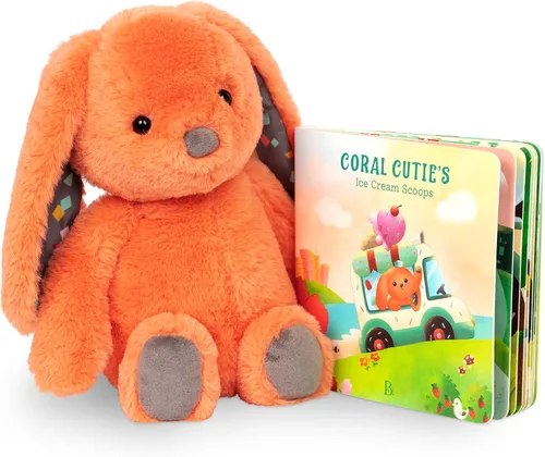 Vista 8 de B. toys Animales de peluche, Happy Hues Gerry Grey Hipopótamo, juguetes Hipopótamo Gris