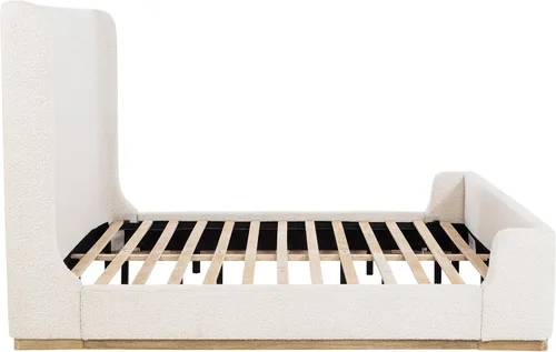 Vista 7 de Coaster Home Furnishings - Nala - Madera - Cama de plataforma tipo trineo tapizada con cabecero con respaldo de ala, acolchado de espuma y base
