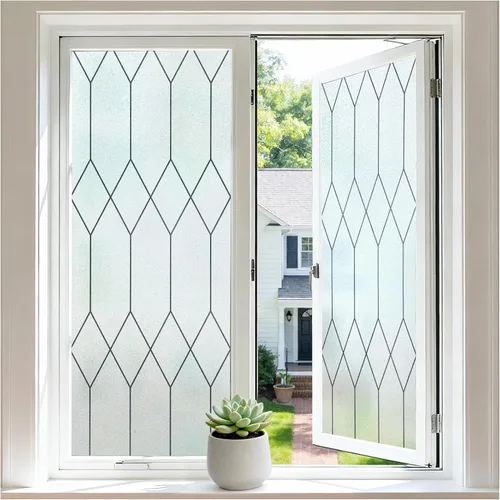 Vista 11 de rabbitgoo Película opaca total para ventana, película de privacidad con bloqueo de luz solar, cubierta de vidrio negro para oscurecer la habitación