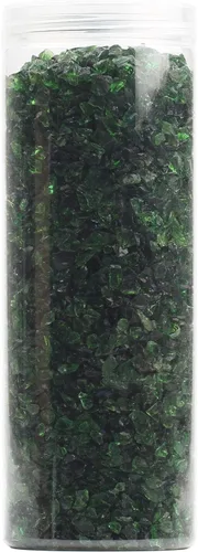Vista 10 de ZenQ Vidrio triturado para manualidades, arte de resina, negro, 1.5 libras