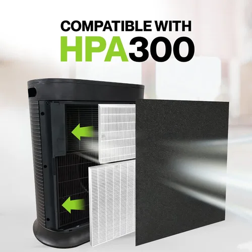Vista 5 de Durabasics Juego de 3 filtros HEPA para filtros purificadores de aire HPA300 Honeywell y Honeywell HPA300 – Compatible con purificador de aire