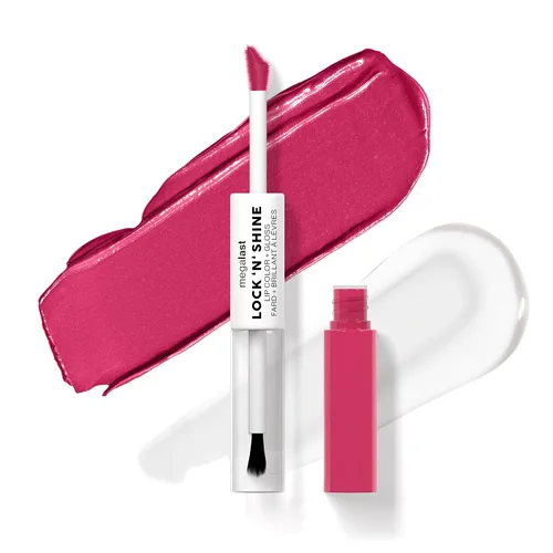 Vista 25 de wet n wild Megalast Lock 'N' Shine Lip Color + Gloss Lipstick Affogato Dreams