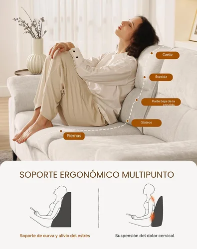 Vista 3 de Upvilla Sofá moderno de 71.25 pulgadas para sala de estar, sofás de asiento profundo con cojín de 8 pulgadas, cómodo sofá de amor de felpilla de 2