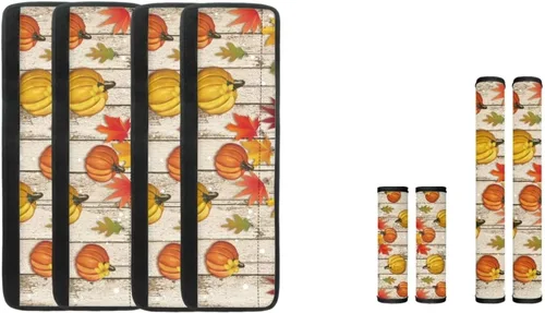 Vista 9 de DISNIMO Fundas para manija de puerta de refrigerador con calabaza otoñal, 8 piezas Kithchen para nevera, microondas, horno, lavavajillas, protector