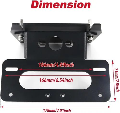 Vista 2 de Xitomer Eliminador de guardabarros apto para GROM MSX125 2017 2018 2019 2020 GROM Tail Tidy soporte para placa de matrícula