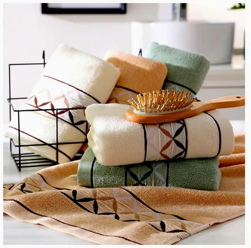 Vista 2 de Paquete de 2 toallas de mano, de algodón, toallas 100% algodón para el rostro, toalla suave duradera y altamente absorbente para baño, de lujo