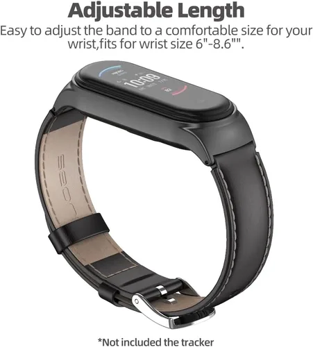 Vista 5 de Correa de repuesto de cuero genuino para Amazfit Band 5 Smart Bracelet Watch Accesorios