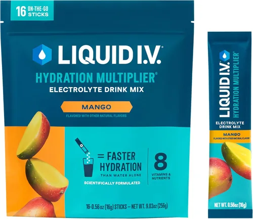 Vista 11 de Liquid I.V.® Hydration Multiplier - Popsicle Firecracker Mezcla en polvo de electrolitos para bebida 1 paquete (16 porciones)