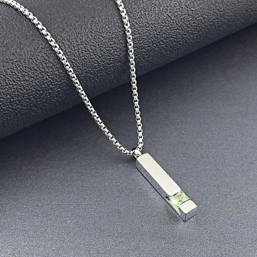 Vista 45 de YOUFENG collar con urna para cenizas, cubos de piedras natales, urna para cenizas humanas, collar de urna de cremación, relicario, recuerdo