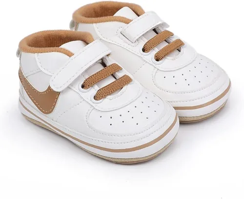 Vista 5 de Clowora Unsex - Zapatos de bebé para niños y niñas, tenis antideslizantes con suela de goma suave, zapatos ligeros