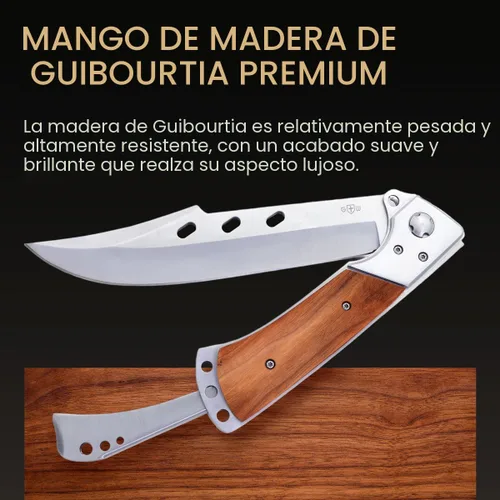 Vista 8 de Grand Way Cuchillo plegable de hoja larga – Cuchillos afilados para caza, senderismo, campamento, supervivencia táctica y trabajo para hombres