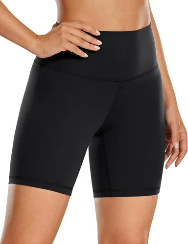 Vista 2 de CRZ YOGA Womens ButterLuxe Biker Shorts 6 Inches - High Waisted Workout Running Volleyball Spandex Yoga Shorts