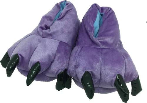 Vista 47 de Zapatos de casa cálidos de felpa con pies de animales para disfraz