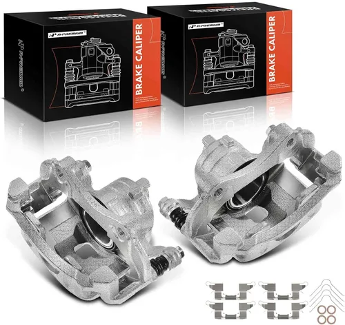 Vista 11 de A-Premium Conjunto de pinza de freno de disco con soporte compatible con modelos Nissan - Versa 2012-2019, Versa Note 2014-2019, marzo 2012-2015