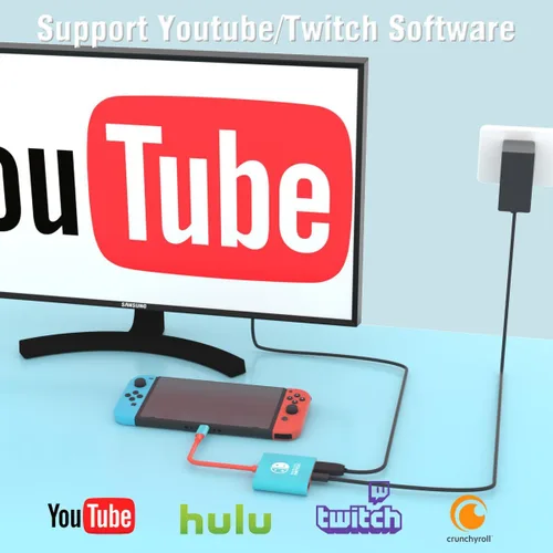 Vista 4 de Switch Dock para estación de acoplamiento Nintendo Switch, adaptador portátil de Nintendo TV compatible con Steam Deck/Switch OLED/interruptor